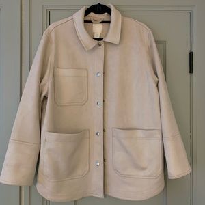H&M Faux Suede Shirt Jacket
